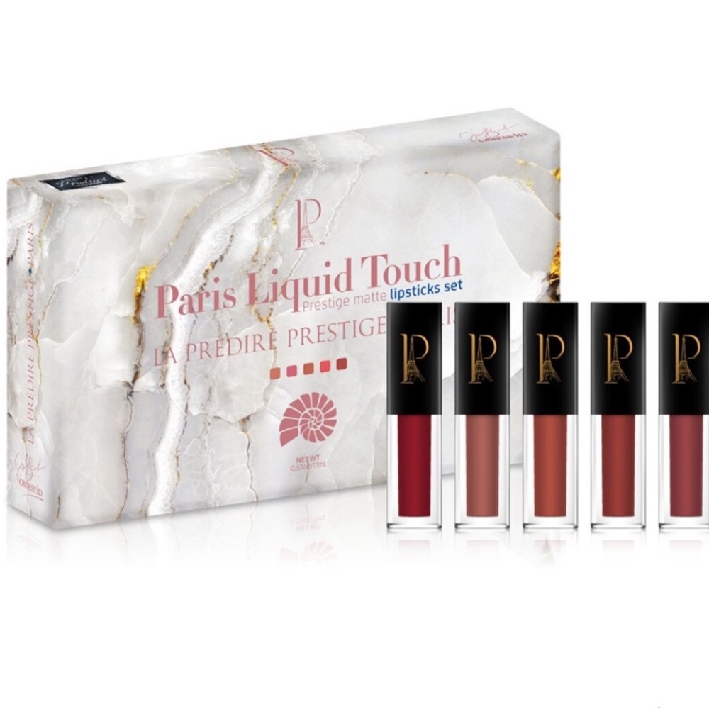 La Predire Prestige Liquid Touch  5 Matte Lipsticks Boxed Set  Luxury NEW